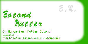 botond mutter business card